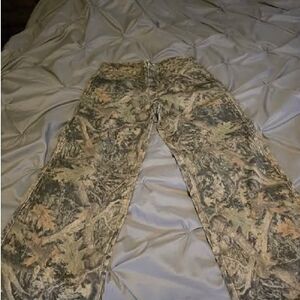 Camouflage Flare & Wide Leg Jeans